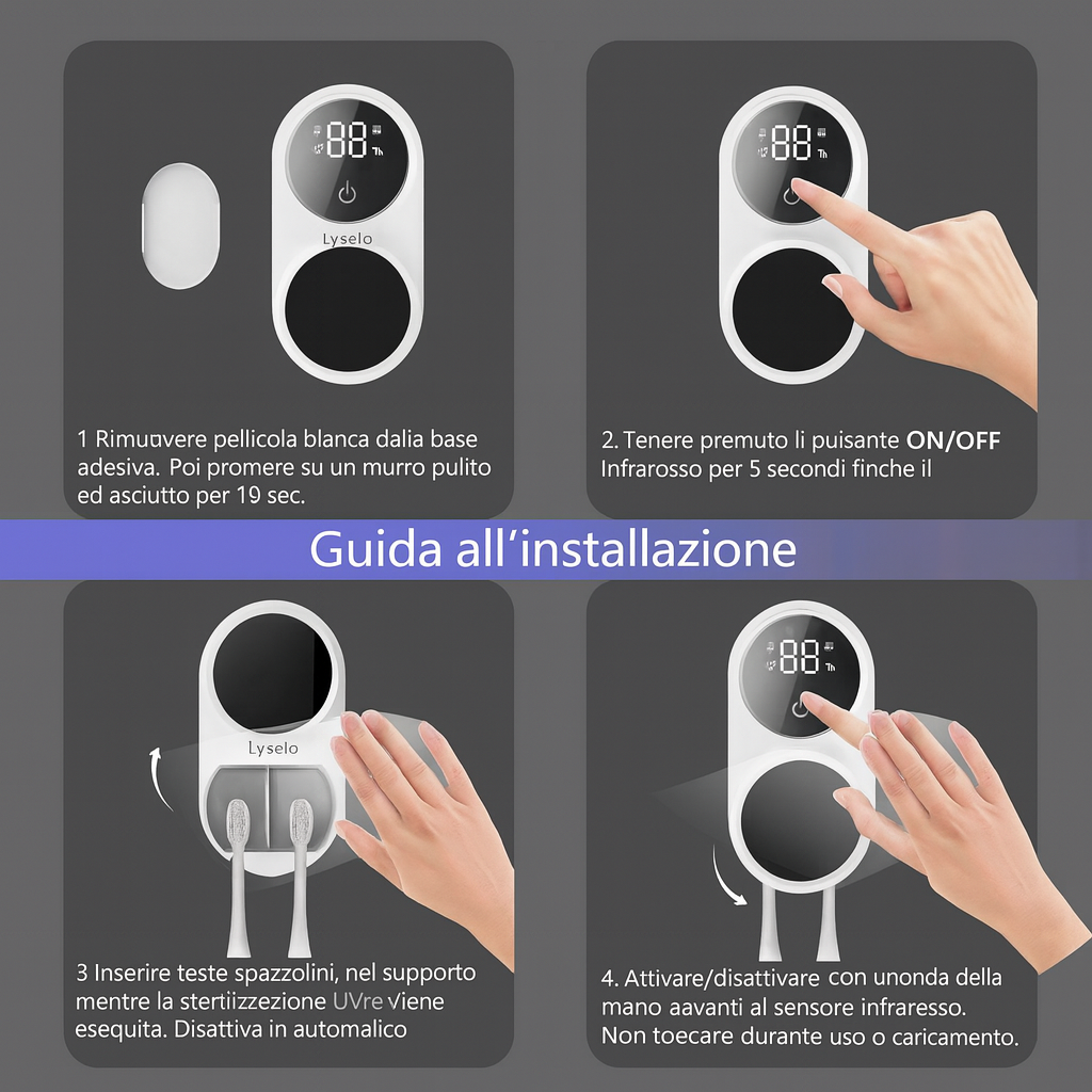 Lyselo™, Sterilizzatrice per Spazzolino